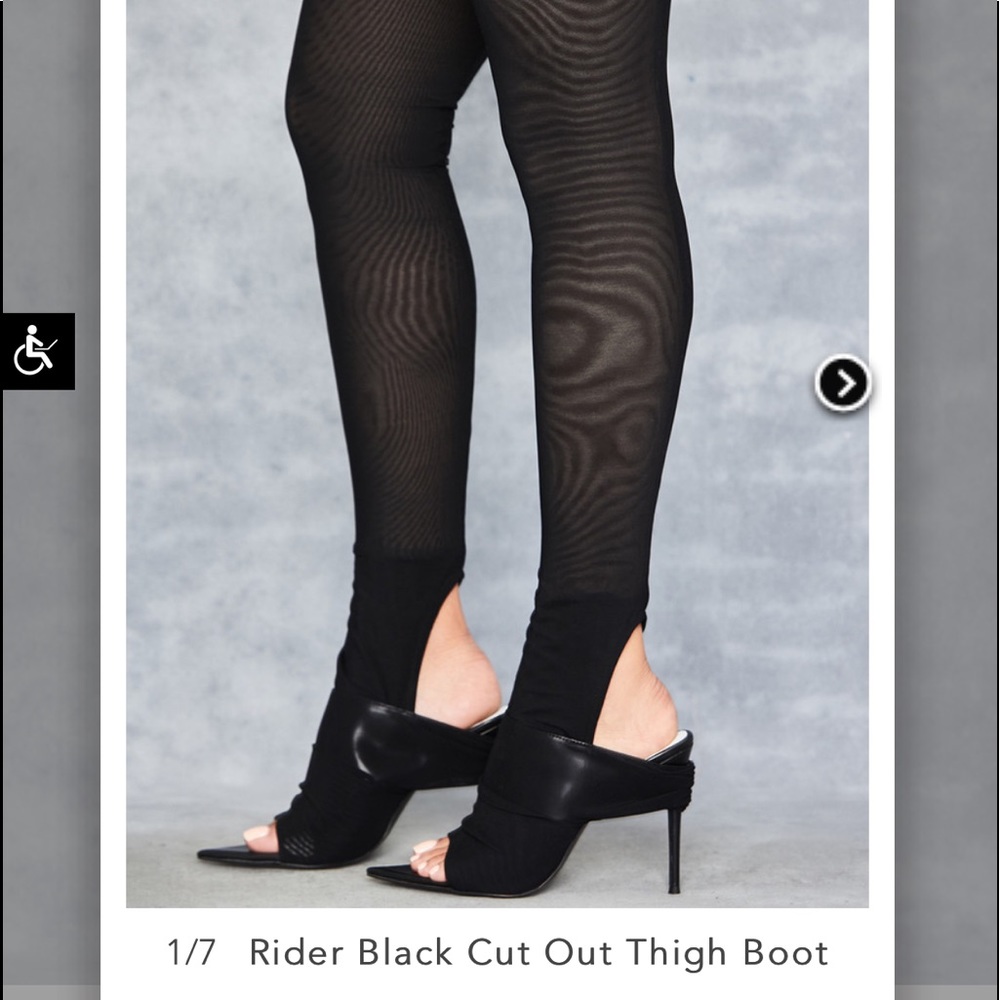Never worn Mistress rocks thigh high mesh heels *brand new*